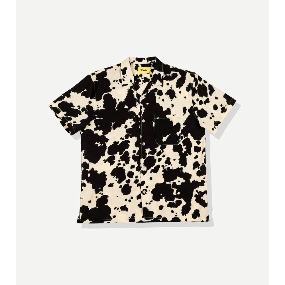 DUVIN m Traveler Leisure Stretch Buttonup Men's short sleeved casual shirt cow